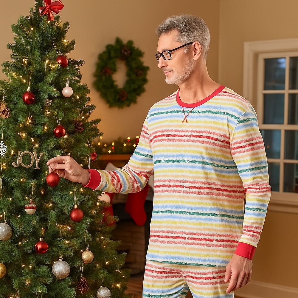 Crayola Pajama Set Men's  Size XL  Striped 2-Piece